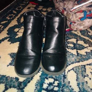 Small black boots